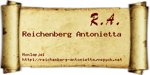 Reichenberg Antonietta névjegykártya